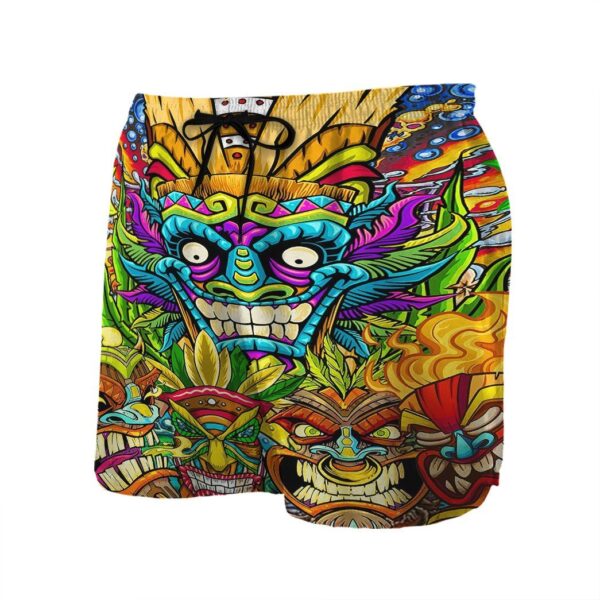 Gearhumans 3D Funny Tiki Custom Men Short GS0107219 Men Shorts 