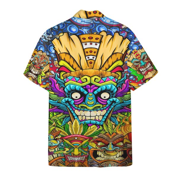 Gearhumans 3D Funny Tiki Custom Short Sleeve Shirt GS0107218 Hawai Shirt