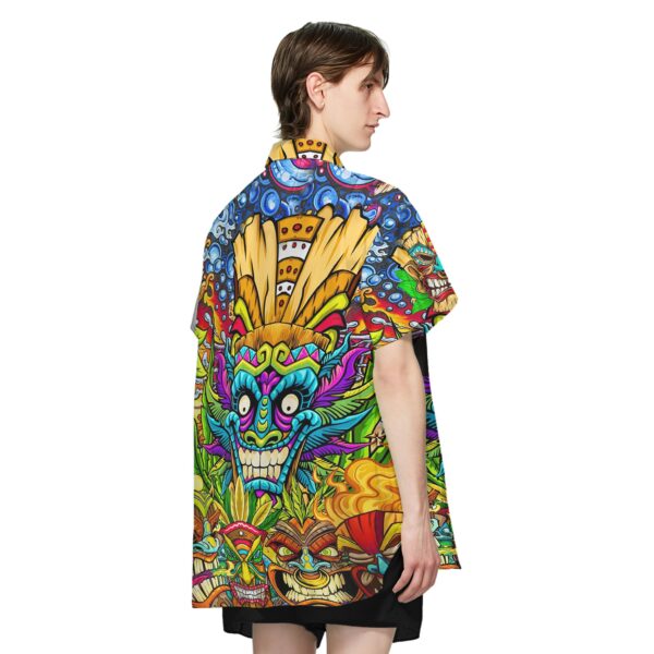 Gearhumans 3D Funny Tiki Custom Short Sleeve Shirt GS0107218 Hawai Shirt 