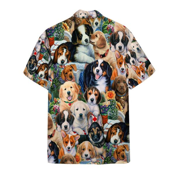 Gearhumans 3D Garden Puppies Custom Short Sleeve Shirt GS05052119 Hawai Shirt