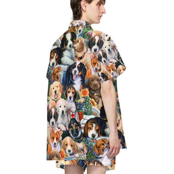 Gearhumans 3D Garden Puppies Custom Short Sleeve Shirt GS05052119 Hawai Shirt 
