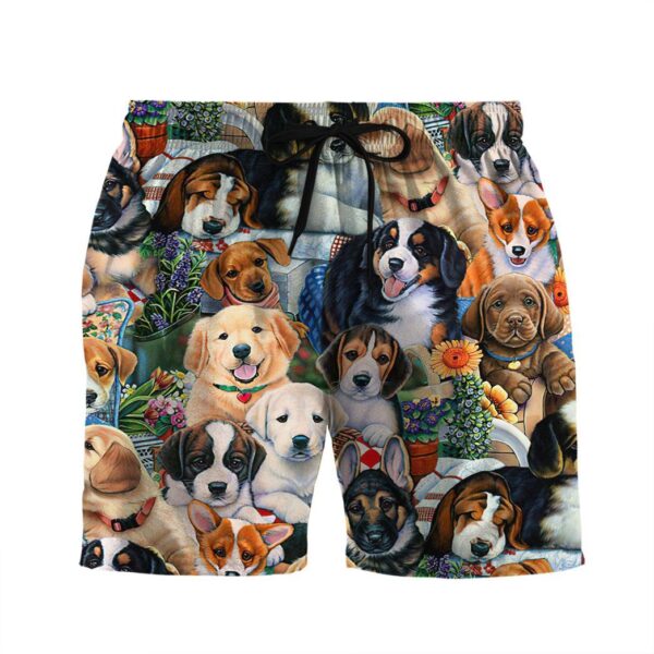 Gearhumans 3D Garden Puppies Custom Shorts GS0605218 Men Shorts Men Shorts S