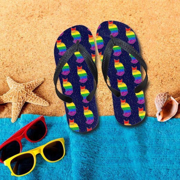 Gearhumans 3D Gay Cats In Space Custom Flip Flop GS26052121 Flipflop Women 35EU 