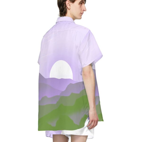 Gearhumans 3D Genderqueer Pride Sunrise Custom Hawaii Shirt GS24052123 Hawai Shirt 