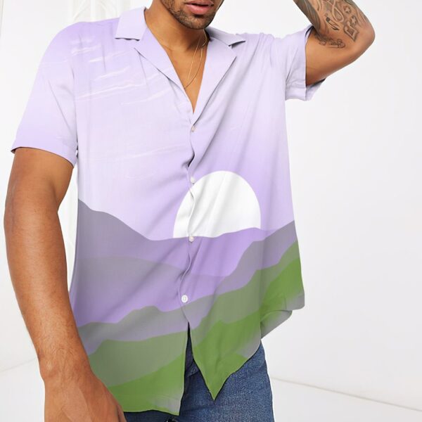 Gearhumans 3D Genderqueer Pride Sunrise Custom Hawaii Shirt GS24052123 Hawai Shirt 