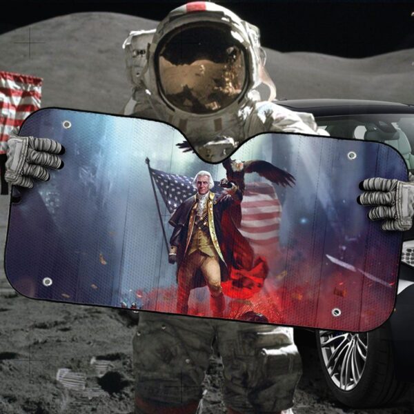Gearhumans 3D George WARshington Custom Sunshade GO29062111 Auto Sunshade 