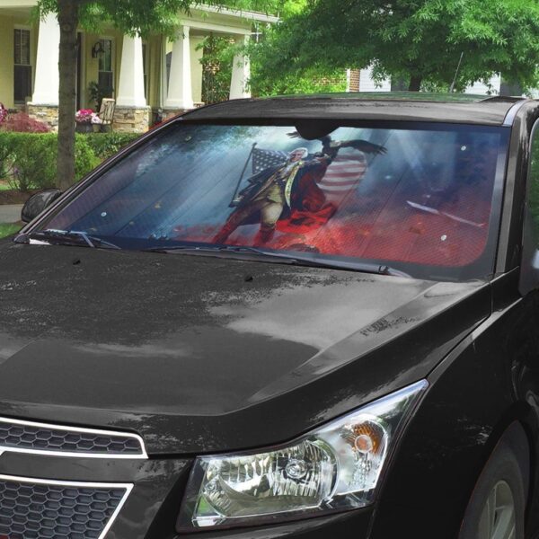 Gearhumans 3D George WARshington Custom Sunshade GO29062111 Auto Sunshade 
