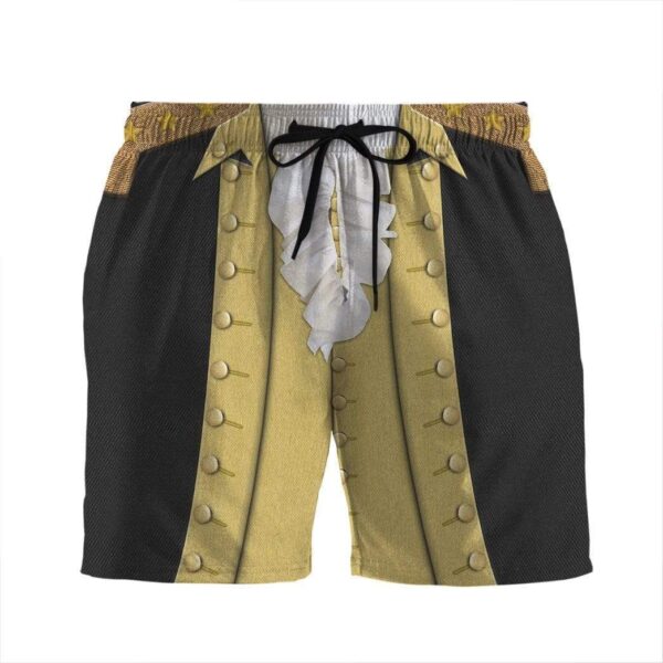 Gearhumans 3D George Washington Custom Beach Shorts Swim Trunks GV10076 Men Shorts Men Shorts S