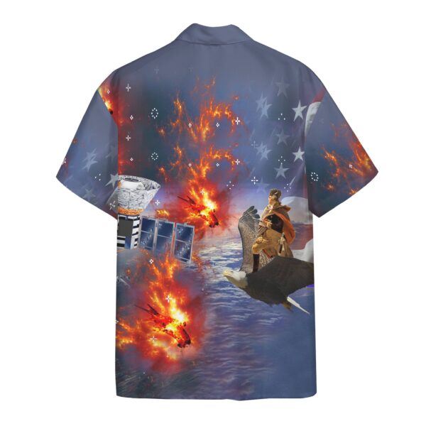 Gearhumans 3D George Washington Defeating Skynet Custom Short Sleeve Shirt GW2906212 Hawai Shirt