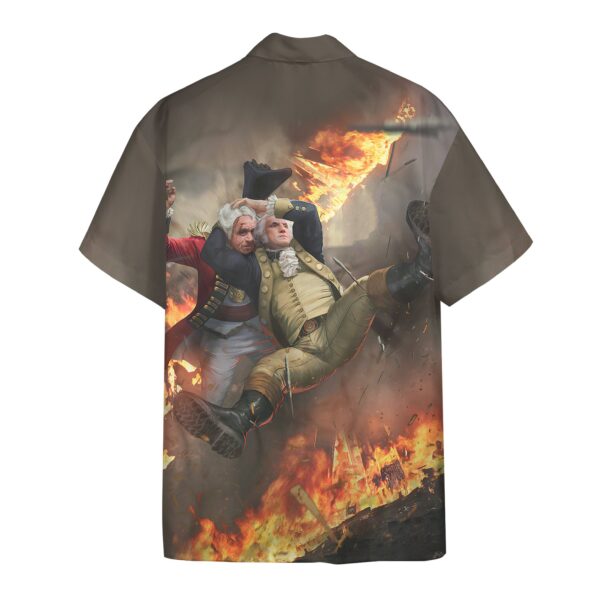 Gearhumans 3D George Washington Stunner Custom Short Sleeve Shirt GW2806211 Hawai Shirt