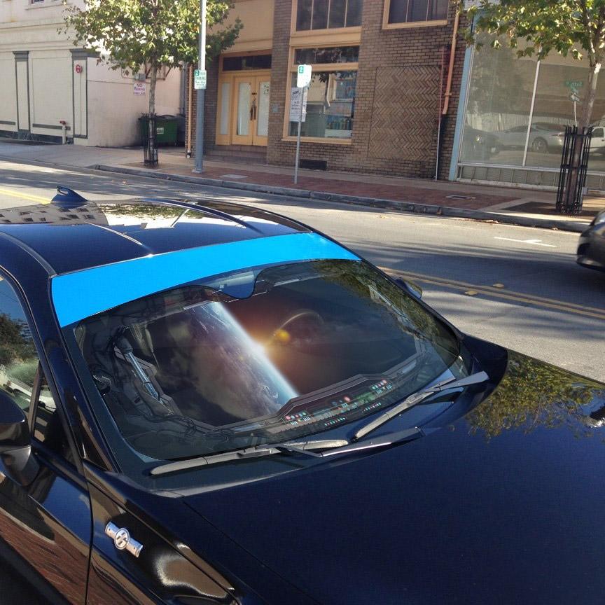 Gearhumans 3D Spaceship Custom Car Auto Sunshade GO23042115 Auto Sunshade