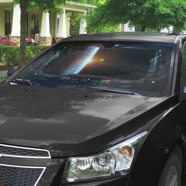 Gearhumans 3D Spaceship Custom Car Auto Sunshade GO23042115 Auto Sunshade