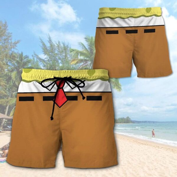 Gearhumans 3D SpongeBob Custom Beach Short GA05031 Men Shorts 