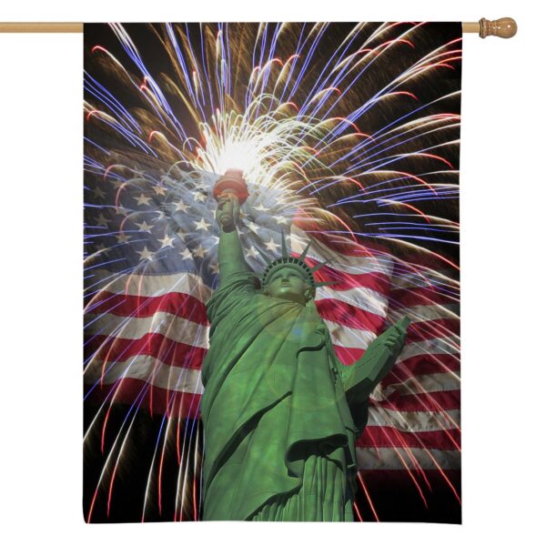 Gearhumans 3D Statue Of Liberty 4th Of July Custom Flag GW2306217 House Flag 