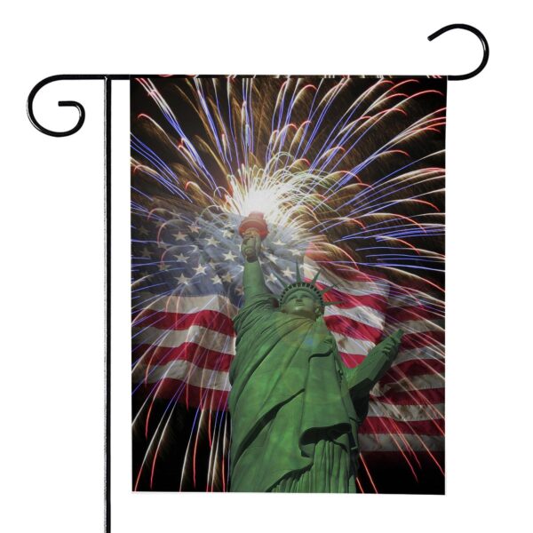 Gearhumans 3D Statue Of Liberty 4th Of July Custom Flag GW2306217 House Flag House Flag S 