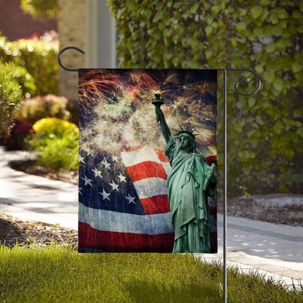 Gearhumans 3D Statue Of Liberty Independence Day Custom Flag GW2306214 House Flag 