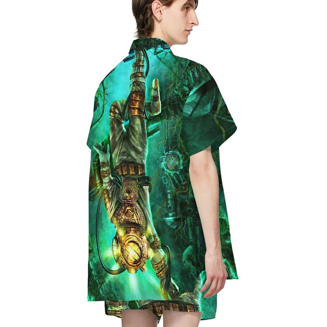 Gearhumans 3D Steampunk Diver Custom Short Sleeve Shirt GS1406212 Hawai Shirt