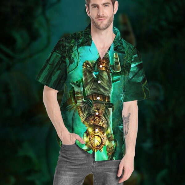 Gearhumans 3D Steampunk Diver Custom Short Sleeve Shirt GS1406212 Hawai Shirt