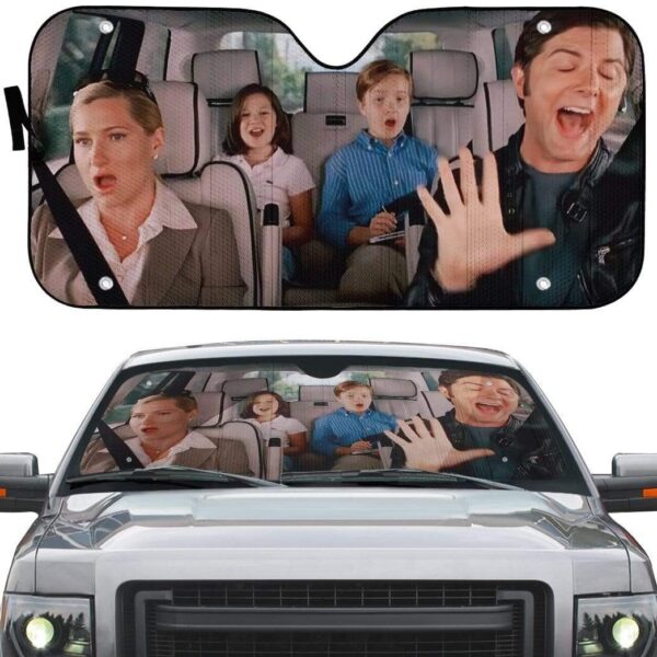 gearhumans 3D Step Brothers Custom Car Auto Sunshade GS27079 Auto Sunshade 