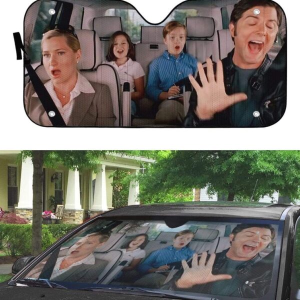 gearhumans 3D Step Brothers Custom Car Auto Sunshade GS27079 Auto Sunshade 
