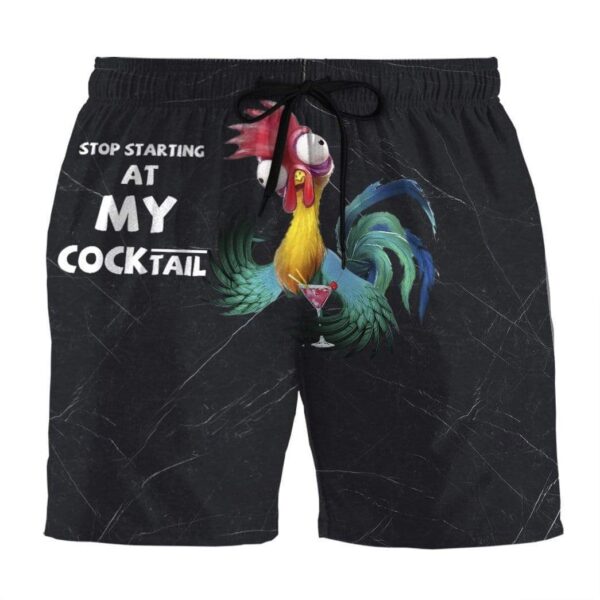 Gearhumans 3D Stop Staring At Hei Hei Custom Beach Shorts Swim Trunks GL30063 Men Shorts Men Shorts S 