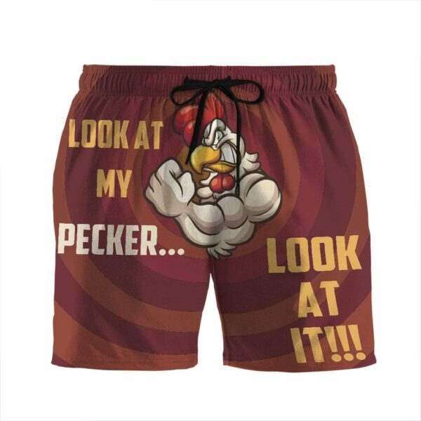 Gearhumans 3D Stop Staring At It Custom Beach Shorts Swim Trunks GV03075 Men Shorts Men Shorts S