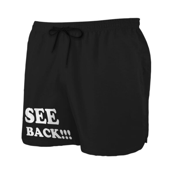 Gearhumans 3D Stop staring at my ass Beach Shorts Swim Trunks GV08075 Men Shorts