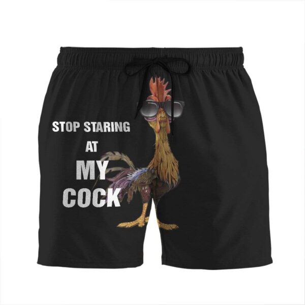 Gearhumans 3D Stop staring at my cock Beach Shorts Swim Trunks GV03077 Men Shorts Men Shorts S