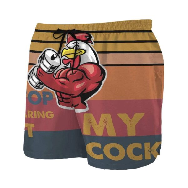 Gearhumans 3D Stop staring at my cock Custom Beach Shorts Swim Trunks GS03078 Men Shorts