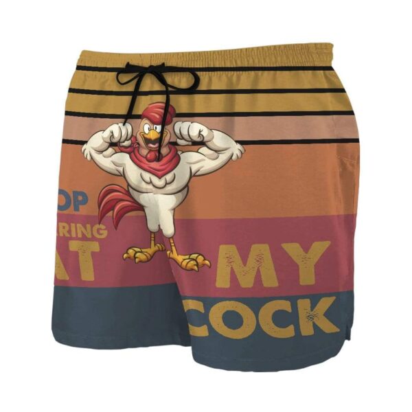 Gearhumans 3D Stop staring at my cock Custom Beach Shorts Swim Trunks GS03079 Men Shorts