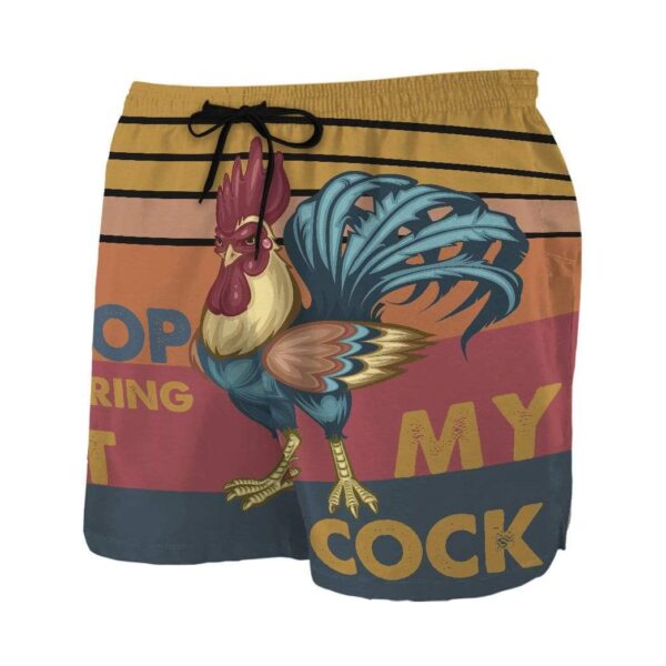 Gearhumans 3D stop staring at my cock Custom Summer Beach Shorts Swim Trunks GV03072 Men Shorts
