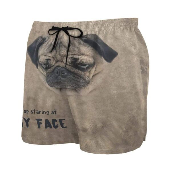 Gearhumans 3D Stop Staring At My Face Pugs Custom Summer Beach Shorts Swim Trunks GV16064 Men Shorts
