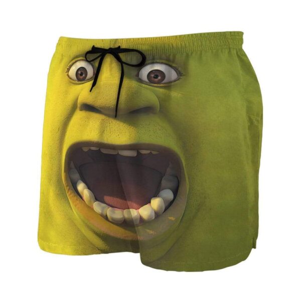 Gearhumans 3D Stop staring at my Shrek Custom Beach Shorts Swim Trunks GV30074 Men Shorts
