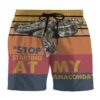 Gearhumans 3D Stop Starting My Anaconda Custom Beach Shorts Swim Trunks GL01078 Men Shorts Men Shorts S