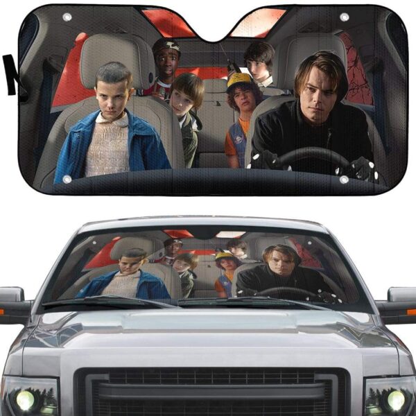 gearhumans 3D Stranger Things Teaser Custom Car Auto Sunshade GV19079 Auto Sunshade 