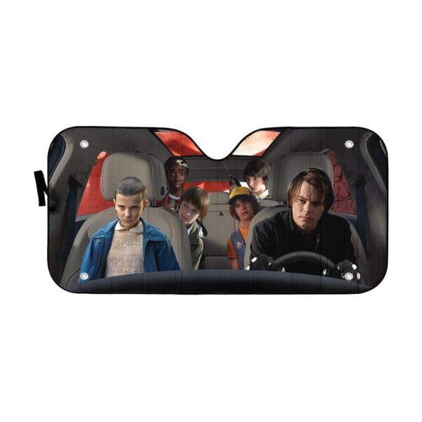 gearhumans 3D Stranger Things Teaser Custom Car Auto Sunshade GV19079 Auto Sunshade 57''x27.5'' 
