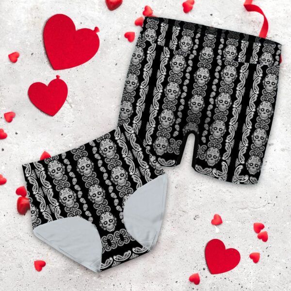 Gearhumans 3D Sugar Skull Couple Custom Mens Underwears GS02072114 Men Underwears 