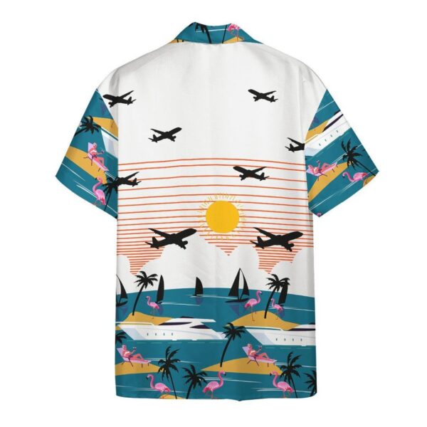 Gearhumans 3D Summer Beach Flamingo Hawaii Shirt ZK0705211 Hawai Shirt