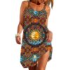 Gearhumans 3D Sun Energy Hippie Thing Custom Beach Dress GS2806214 Beach Dress Beach Dress S