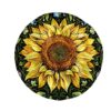 Gearhumans 3D Sunflower Custom Round Beach Towel GW2406219 Round Beach Towel Round Beach Towel FS