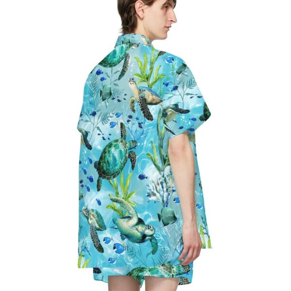 Gearhumans 3D Swimming Sea Turtles Custom Hawaii Shirt GO28062111 Hawai Shirt 