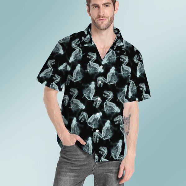 Gearhumans 3D T Rex X Ray Custom Hawaii Shirt GO17052121 Hawai Shirt 