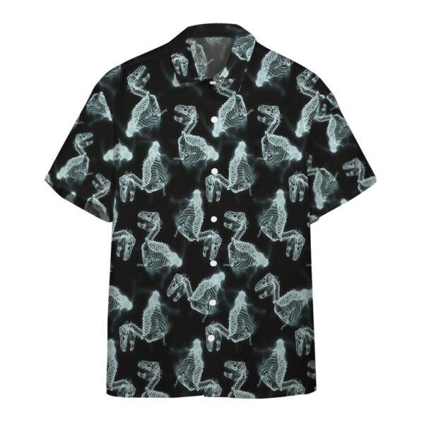 Gearhumans 3D T Rex X Ray Custom Hawaii Shirt GO17052121 Hawai Shirt Short Sleeve Shirt S 