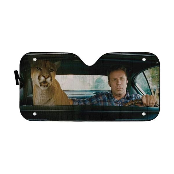gearhumans 3D Talladega Nights Cougar Custom Car Auto Sunshade GS27077 Auto Sunshade 57''x27.5'' 