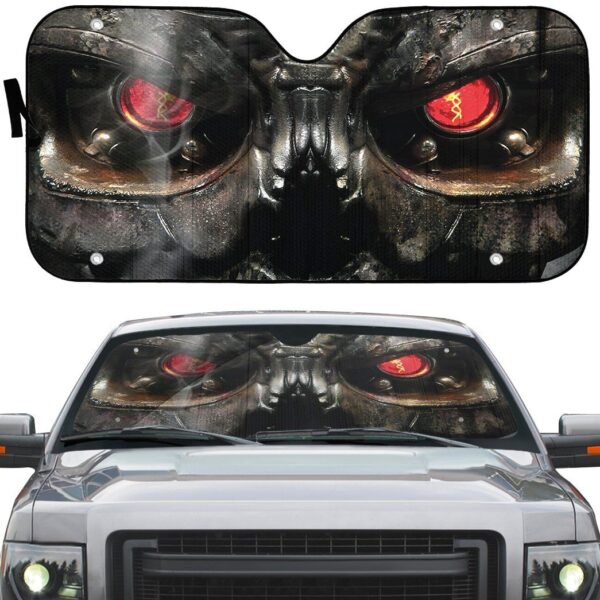 Gearhumans 3D Terminator Custom Auto Car Sunshade GO04052123 Auto Sunshade