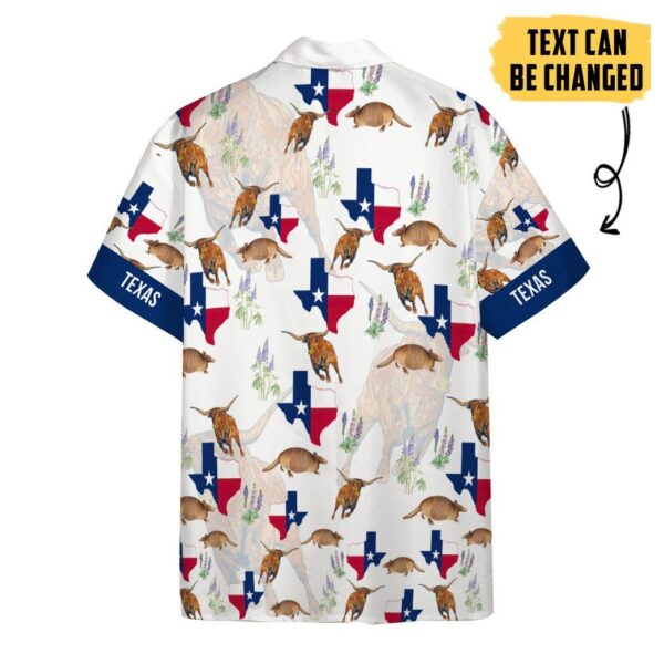 Gearhumans 3D Texas Proud Custom Text Short Sleeve Shirts GS2705219 Hawai Shirt
