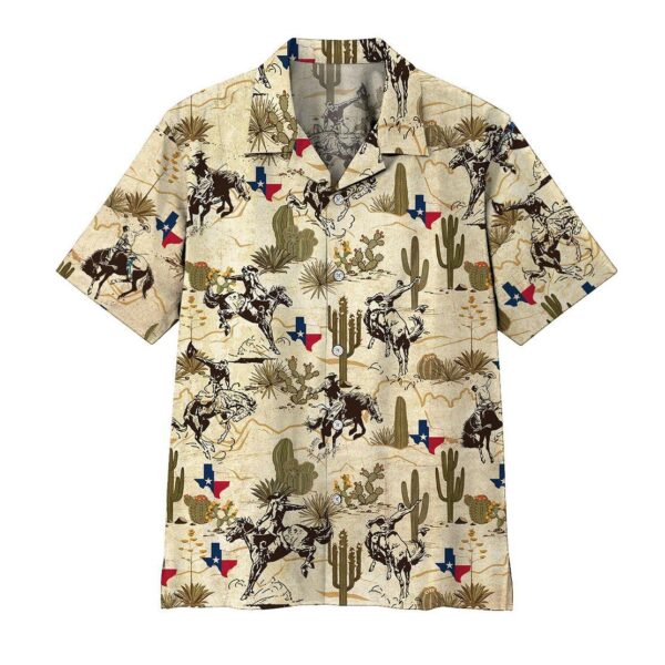 Gearhumans 3D Texas Rodeo Hawaii Shirt ZK1005217 Hawai Shirt Short Sleeve Shirt S 