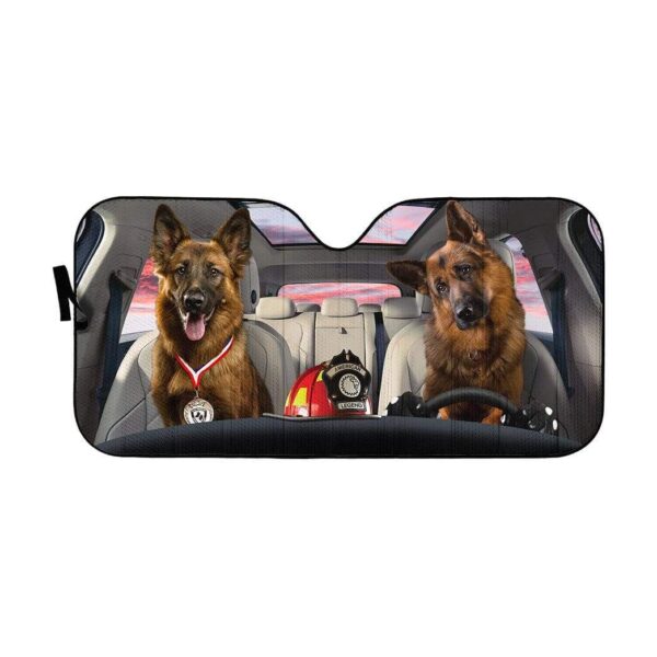 gearhumans 3D the Becgie Medal Custom Car Auto Sunshade GL19055 Auto Sunshade 57''x27.5'' 