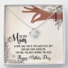 Gearhumans 3D The Best Mom Happy Mothers Day Love Knot Necklace GS2604211 ShineOn Fulfillment Standard Box