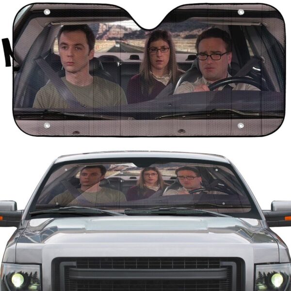 Gearhumans 3D The Big Bang Theory Custom Auto Car Sunshade GS0405218 Auto Sunshade